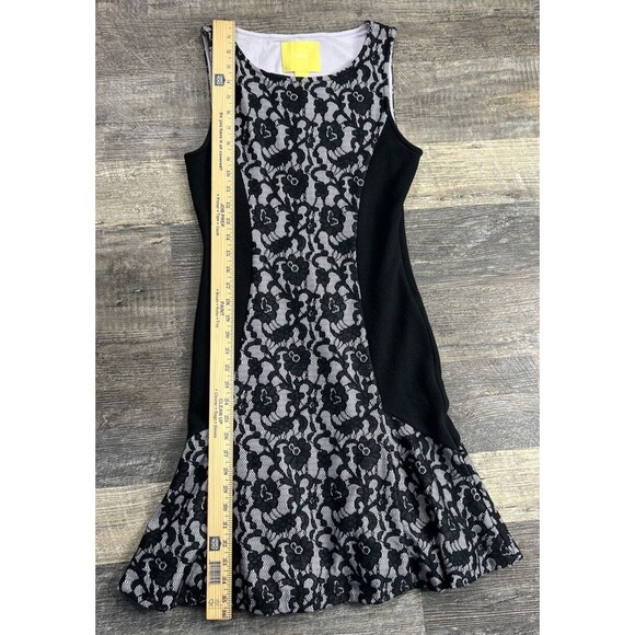 Maeve Anthropologie Sirena Dress Size Small Knit Lace Trim Swingy - Picture 14 of 15